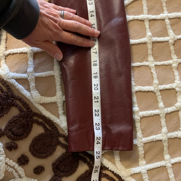 VTG 70’s Bermans Leather blazer Oxblood color size Lg - Picture 10 of 10